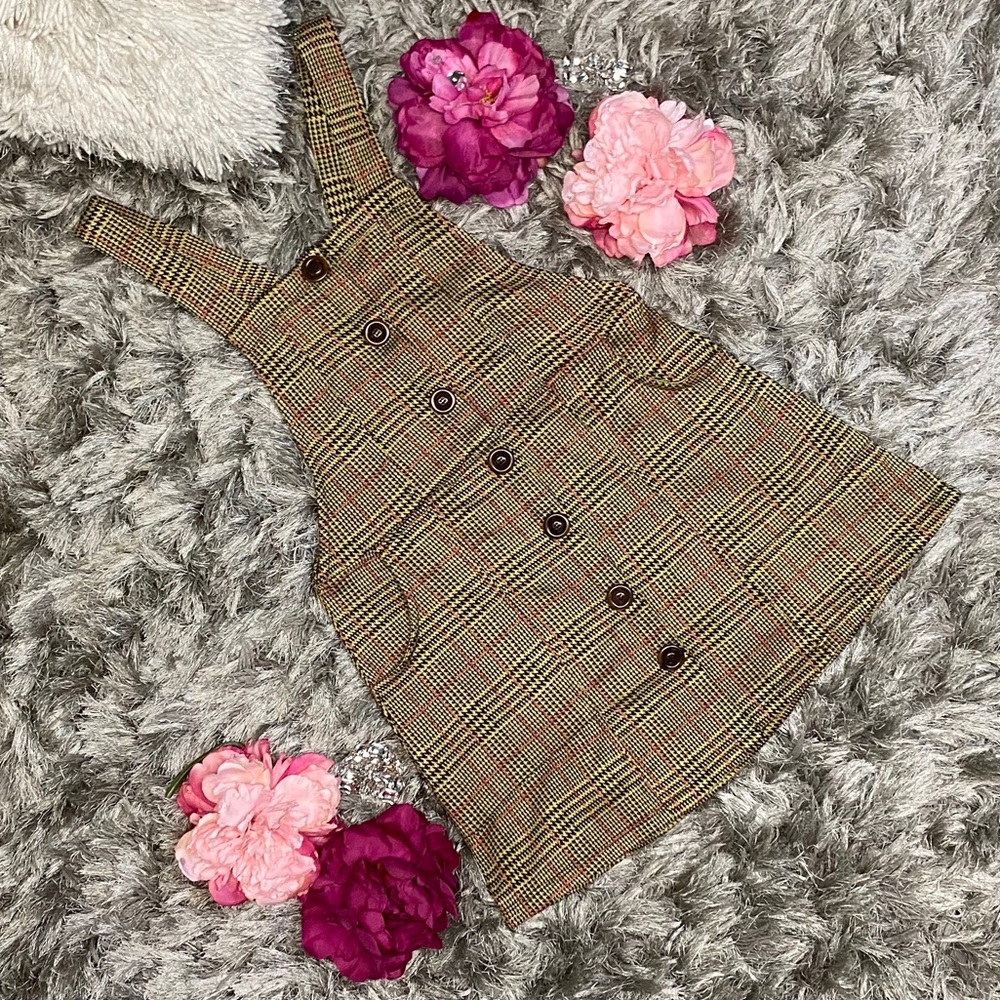 Urban Outfitters Plaid Overall Dress Women size L